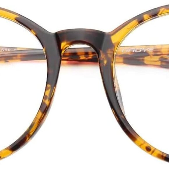 Blue Light Blocking Glasses, Retro Round Eyewear Frame Anti Eyestrain Computer G - Picture 1 of 6